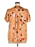 DR2 100% Polyester Orange Short Sleeve Blouse Size XL - photo 2