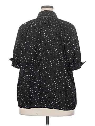 Max Studio 3/4 Sleeve Button-Down Shirt (view 2)