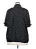 Max Studio Polka Dots Black 3/4 Sleeve Button-Down Shirt Size 2X - photo 2