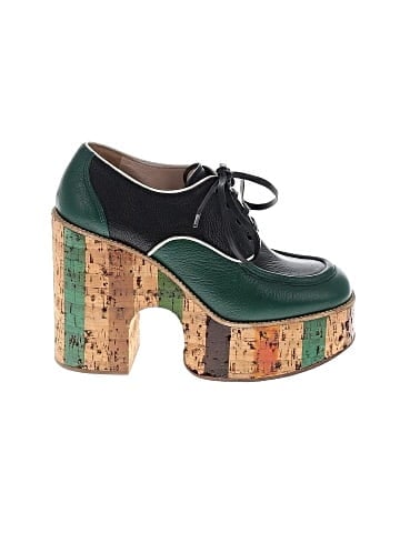 Miu Miu Platform Oxford Pumps  (view 1)