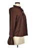 Chocolate Brown Long Sleeve Blouse Size M - photo 4