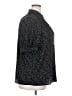 Max Studio Polka Dots Black 3/4 Sleeve Button-Down Shirt Size 2X - photo 4