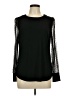 Anne Klein Black Long Sleeve Top Size M - photo 1