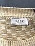 Sage the Label 100% Acrylic Houndstooth Tan Pullover Sweater Size L - photo 7