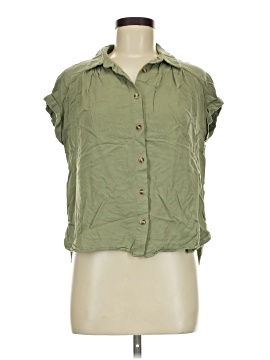Rose + Olive Sleeveless Button Down Shirt