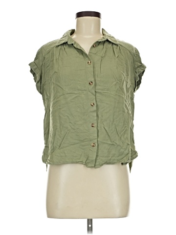 Rose + Olive Sleeveless Button-Down Shirt (view 1)