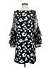 Ann Taylor 100% Polyester Print Black Cocktail Dress Size 4 - photo 1