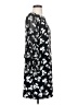 Ann Taylor 100% Polyester Print Black Cocktail Dress Size 4 - photo 4