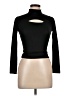 Top Chic Black Long Sleeve Top Size L - photo 1