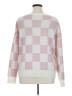 Roolee Checkered-gingham Pink Pullover Sweater Size XL - photo 2