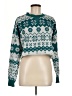 colsie Print Teal Sweatshirt Size M - photo 1