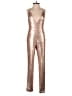 Forever 21 100% Nylon Metallic Gold Jumpsuit Size S - photo 1