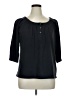 Basic Editions Black 3/4 Sleeve Top Size 1X - photo 1