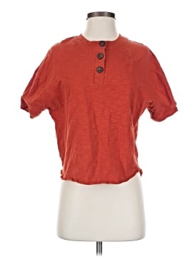 Madewell Raw-Edge Henley Tee (view 1)