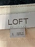 Ann Taylor LOFT 100% Polyester Ivory Short Sleeve Blouse Size L - photo 7