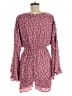 Pink Lily Paisley Burgundy Romper Size M - photo 2