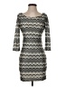 As U Wish 100% Polyester Chevron-herringbone Gray Casual Dress Size S - photo 1