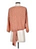 Veronica M. 100% Polyester Polka Dots Orange 3/4 Sleeve Blouse Size S - photo 2