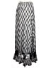 Robert Louis Chevron-herringbone Silver Casual Skirt Size L - photo 1