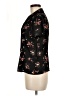 Casual Corner Annex 100% Polyester Floral Black Short Sleeve Blouse Size 8 (petite) - photo 5