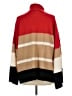 H By Halston Color Block Red Turtleneck Sweater Size L - photo 2