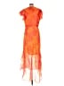 Xscape 100% Polyester Tie-dye Orange Cocktail Dress Size 12 - photo 2