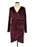 Serra Burgundy Cocktail Dress Size M - photo 1