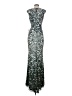Mac Duggal 100% Polyester Stars Silver Cocktail Dress Size 2 - photo 2