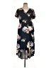 Fortune + Ivy Floral Black Blue Casual Dress Size 1X - photo 1