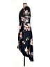 Fortune + Ivy Floral Black Blue Casual Dress Size 1X - photo 5