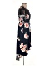Fortune + Ivy Floral Black Blue Casual Dress Size 1X - photo 4