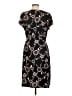 BCBG 100% Polyester Floral Black Casual Dress Size L - photo 2