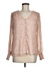 1.State 100% Polyester Tan Long Sleeve Blouse Size M - photo 1