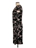 BCBG 100% Polyester Floral Black Casual Dress Size L - photo 5