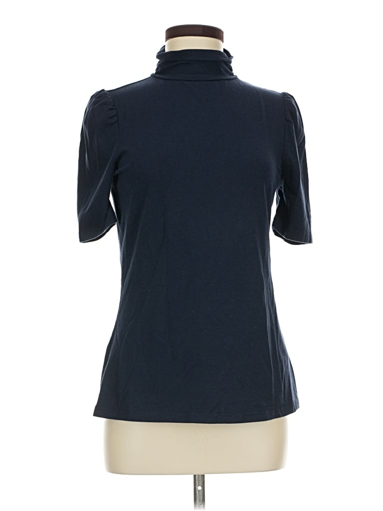Pre-owned Amazon Essentials Short Sleeve Turtleneck In Blue
