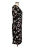 BCBG 100% Polyester Floral Black Casual Dress Size L - photo 4