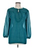 Matilda Jane 100% Polyester Teal 3/4 Sleeve Blouse Size M - photo 1