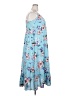 Unbranded 100% Polyester Floral Blue Casual Dress Size XXL - photo 4