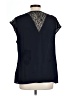 Banana Republic 100% Polyester Black Short Sleeve Top Size L - photo 2