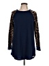 Perfect Animal Print Blue Pullover Sweater Size L - photo 1