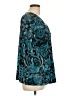 Ellen Tracy Teal 3/4 Sleeve Blouse Size L - photo 4