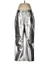 J.Crew 100% Viscose Metallic Silver Casual Pants Size 28 waist (tall) - photo 1