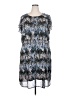 Signature 100% Polyester Print Blue Casual Dress Size 2X - photo 1