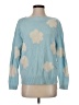 Ann Taylor LOFT Floral Blue Pullover Sweater Size S - photo 1