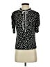 CeCe Black Short Sleeve Blouse Size S - photo 1