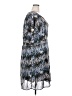 Signature 100% Polyester Print Blue Casual Dress Size 2X - photo 4