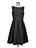 Talbots Polka Dots Black Cocktail Dress Size 10 - photo 1