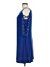 MSK Solid Blue Casual Dress Size M - photo 5