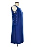 MSK Solid Blue Casual Dress Size M - photo 4