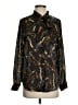 CATHERINE Catherine Malandrino 100% Polyester Paisley Graphic Multi Color Black Long Sleeve Blouse Size S - photo 1